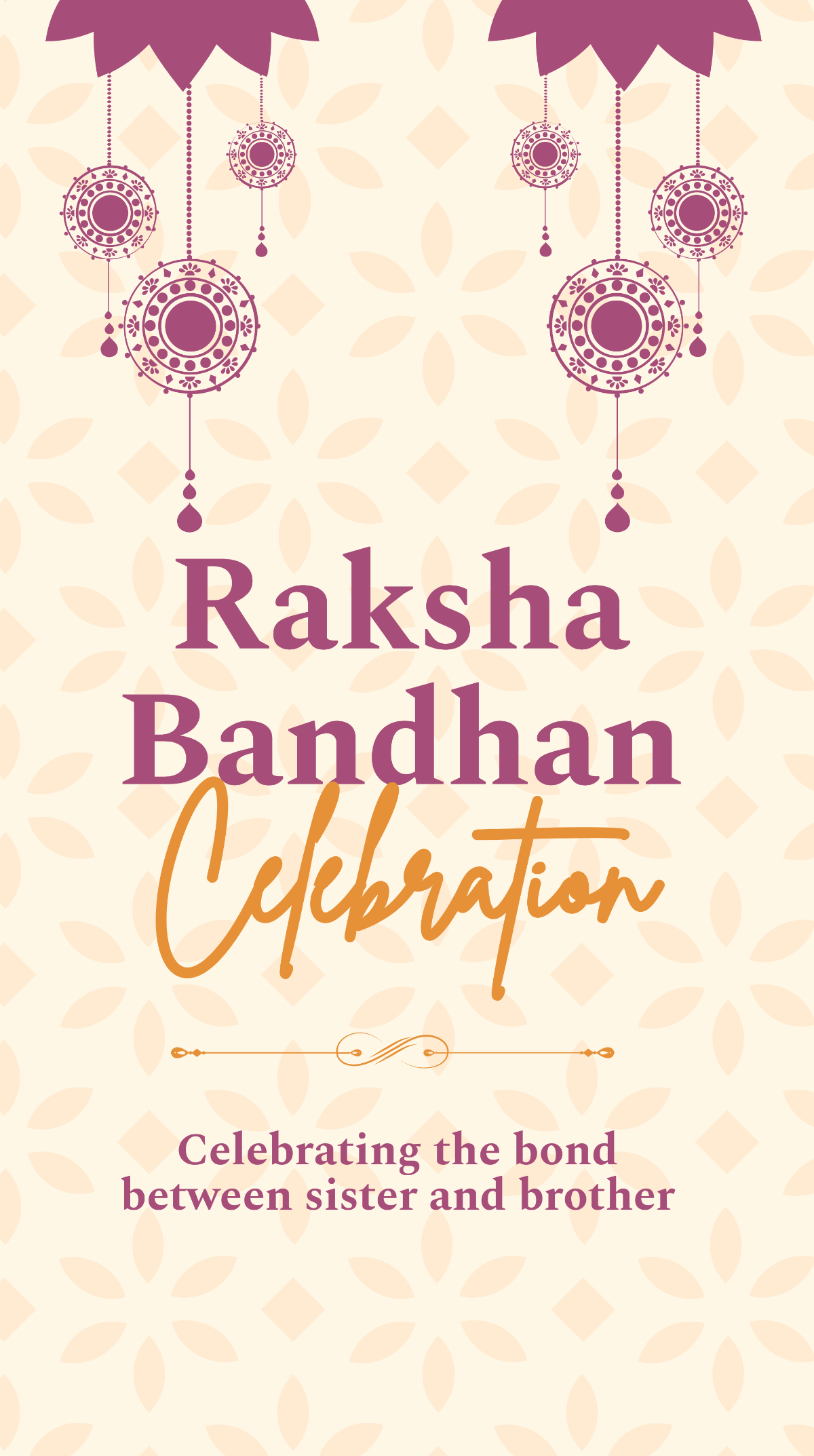 Modern Raksha Bandhan Whatsapp Post Template