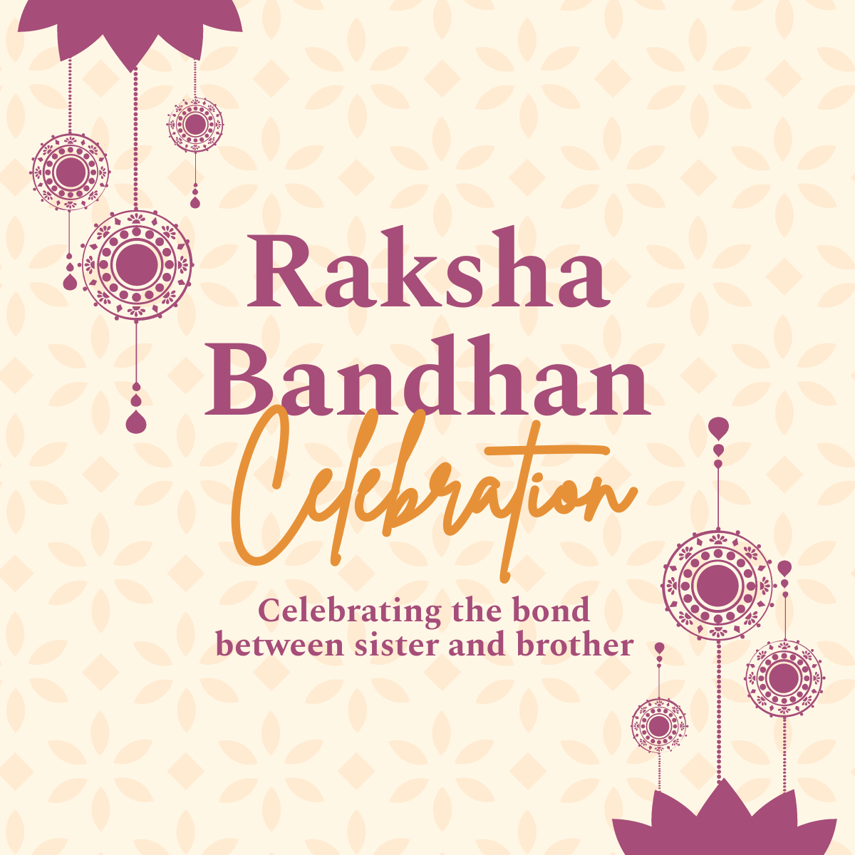 Modern Raksha Bandhan Linkedin Post Template