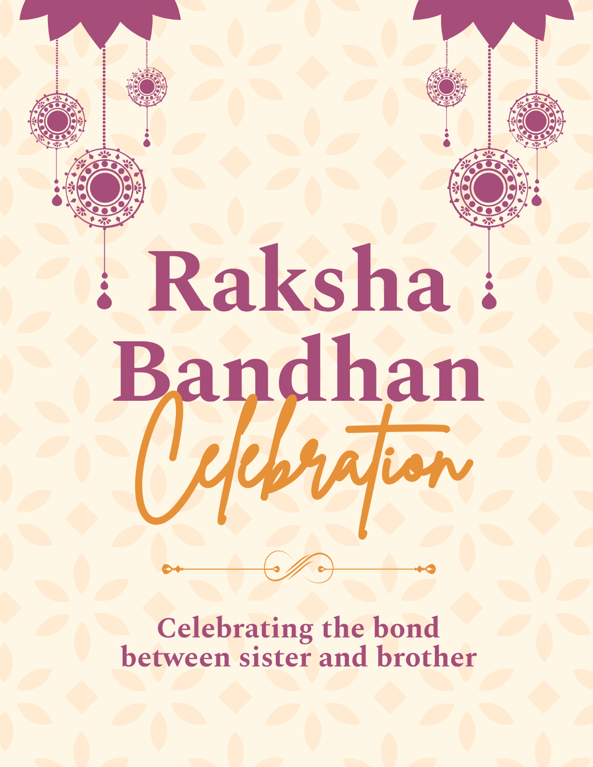 Modern Raksha Bandhan Flyer Template