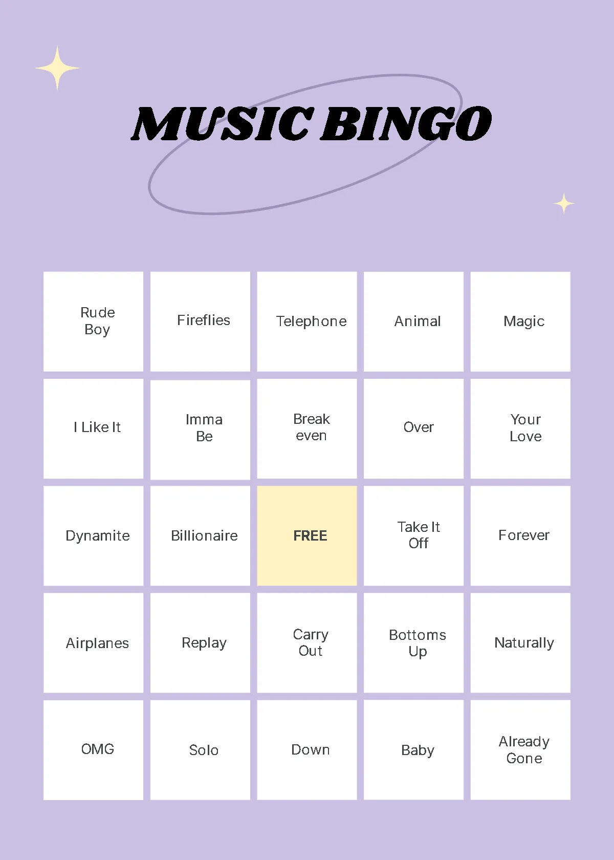 Music Bingo Card Generator Fanny Printable Music Bingo Card Generator Fanny Printable
