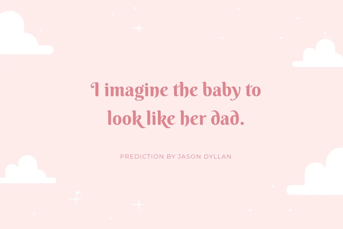 Free Modern Baby Prediction Card Template to Edit Online