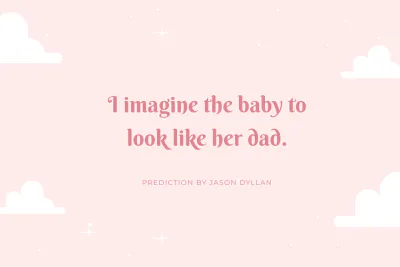 Free Modern Baby Prediction Card Template to Edit Online