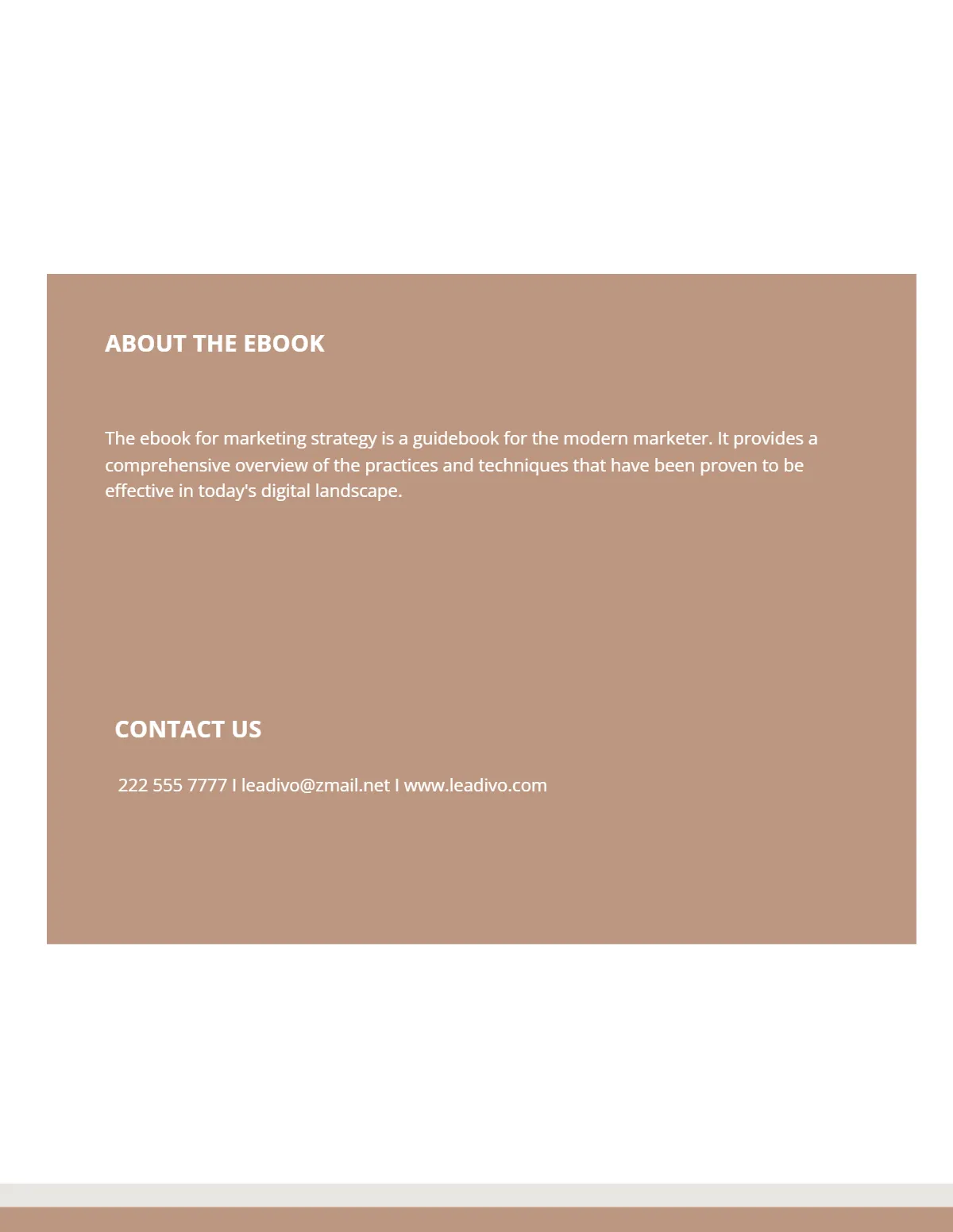 Free Lead Magnet eBooks Template to Edit Online