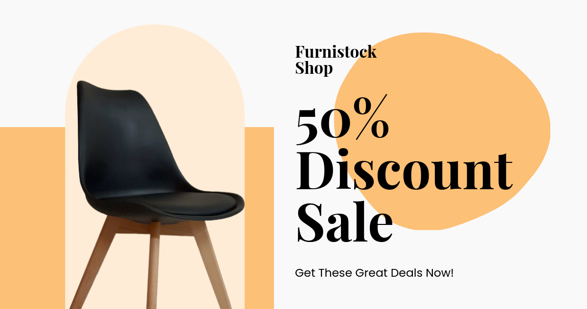 Free Furniture Sale Facebook Post Template to Edit Online