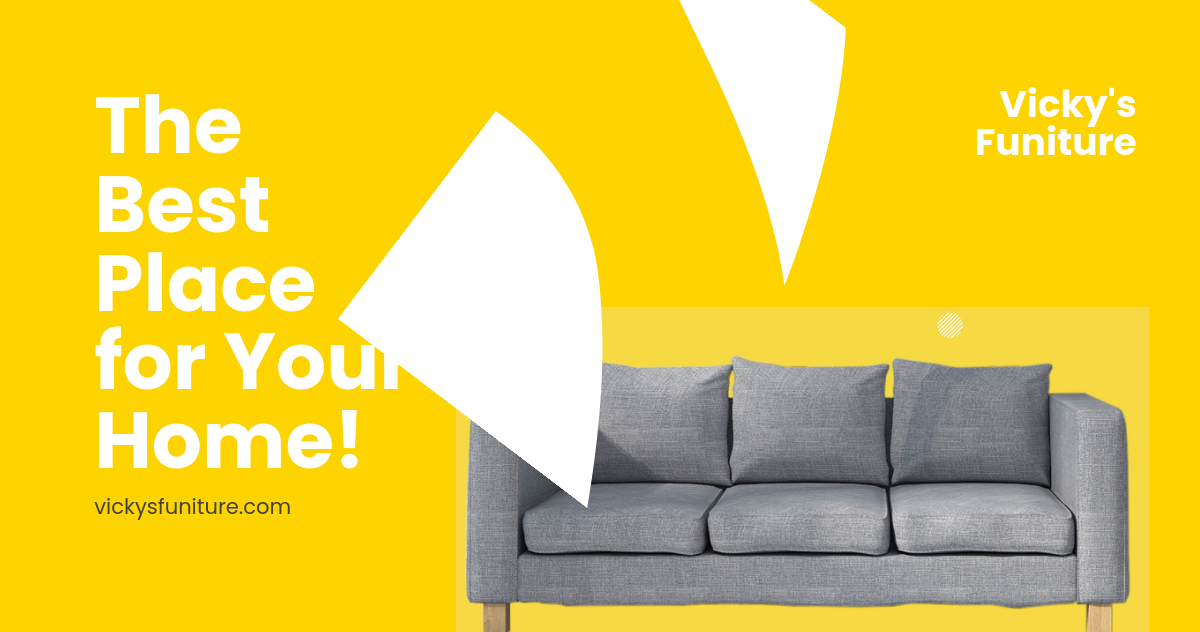 Free Modern Furniture Facebook Post Template to Edit Online