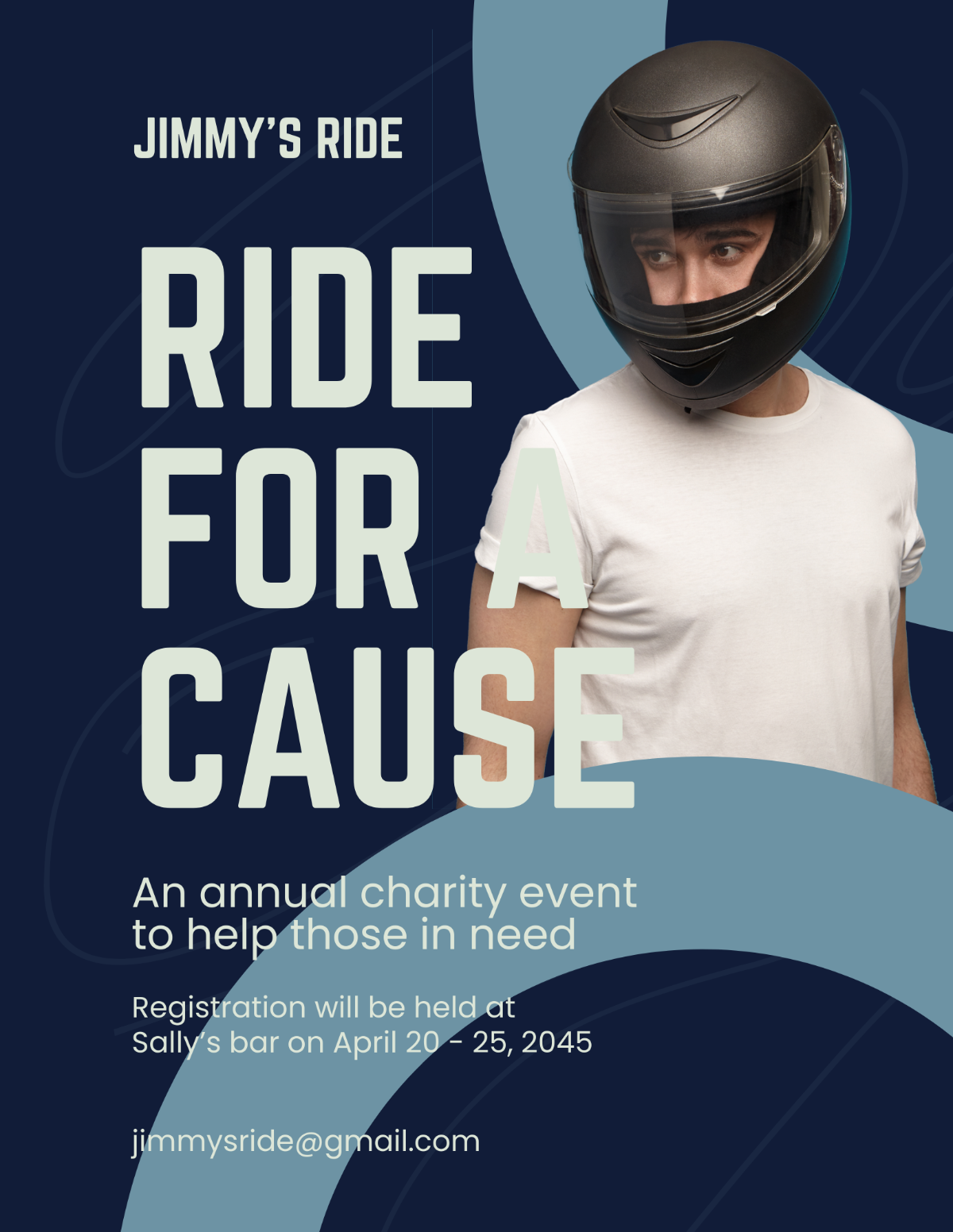 Benefit Motorcycle Ride Flyer