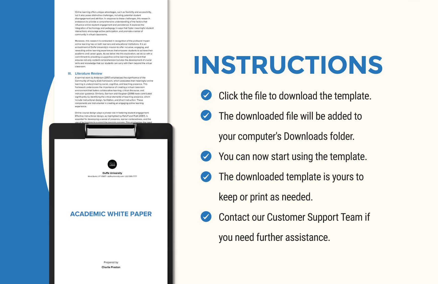 Academic White Paper Template