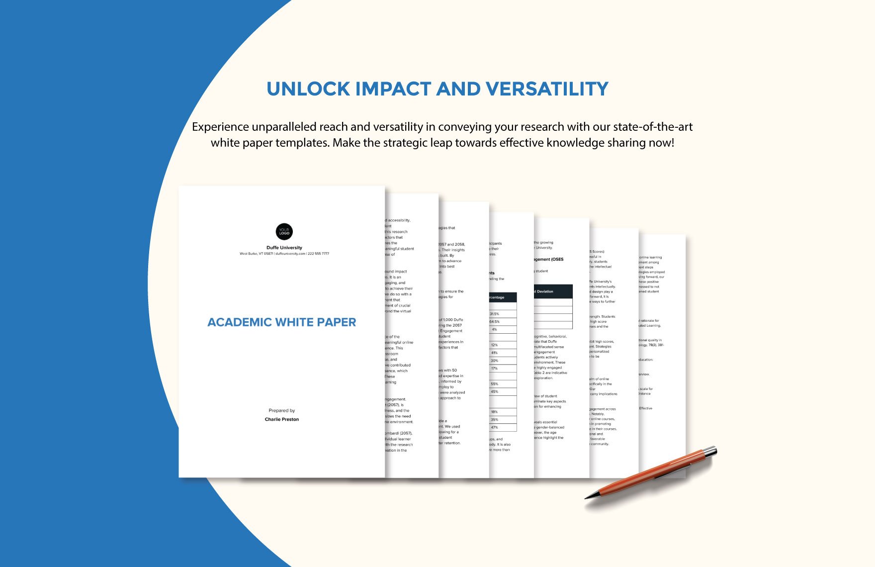 Academic White Paper Template