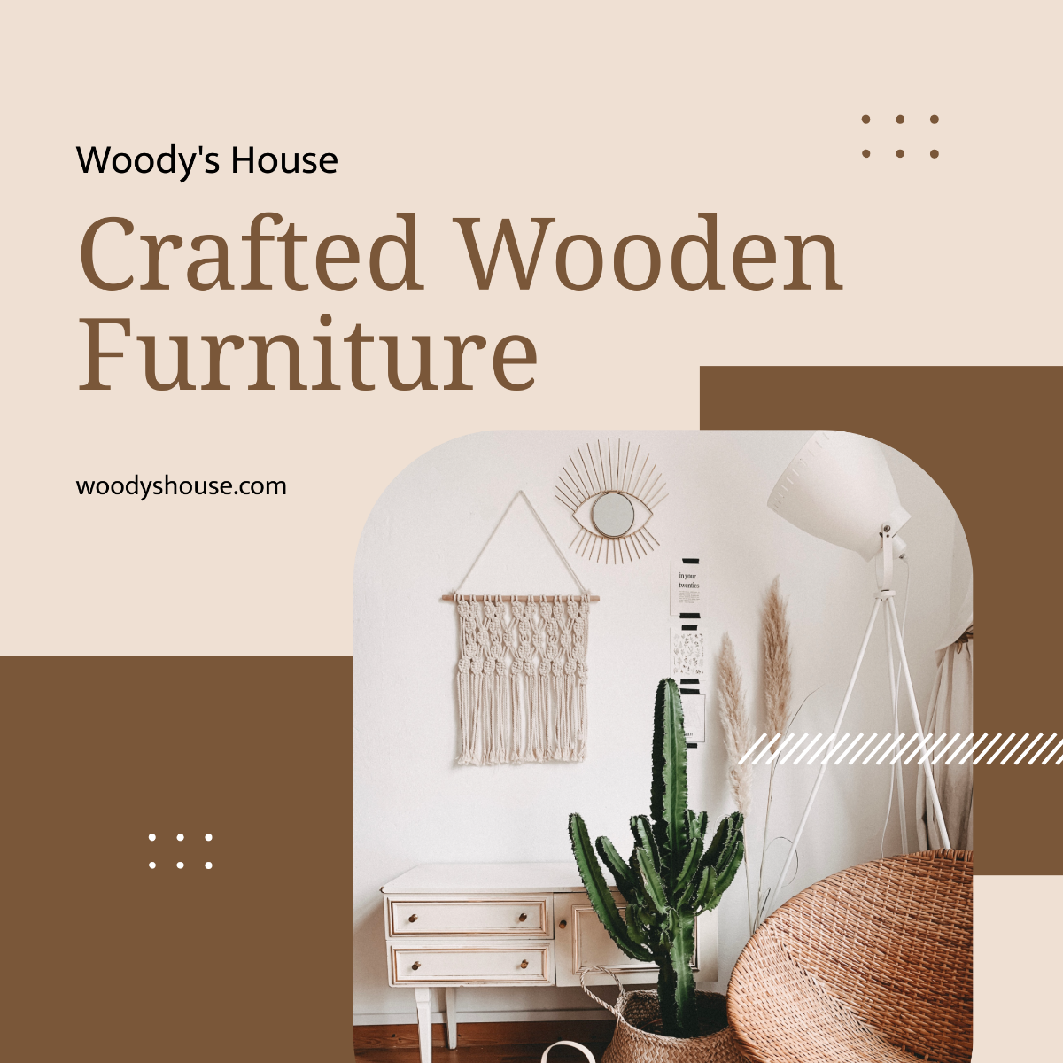 Free Wood Furniture Instagram Post Template
