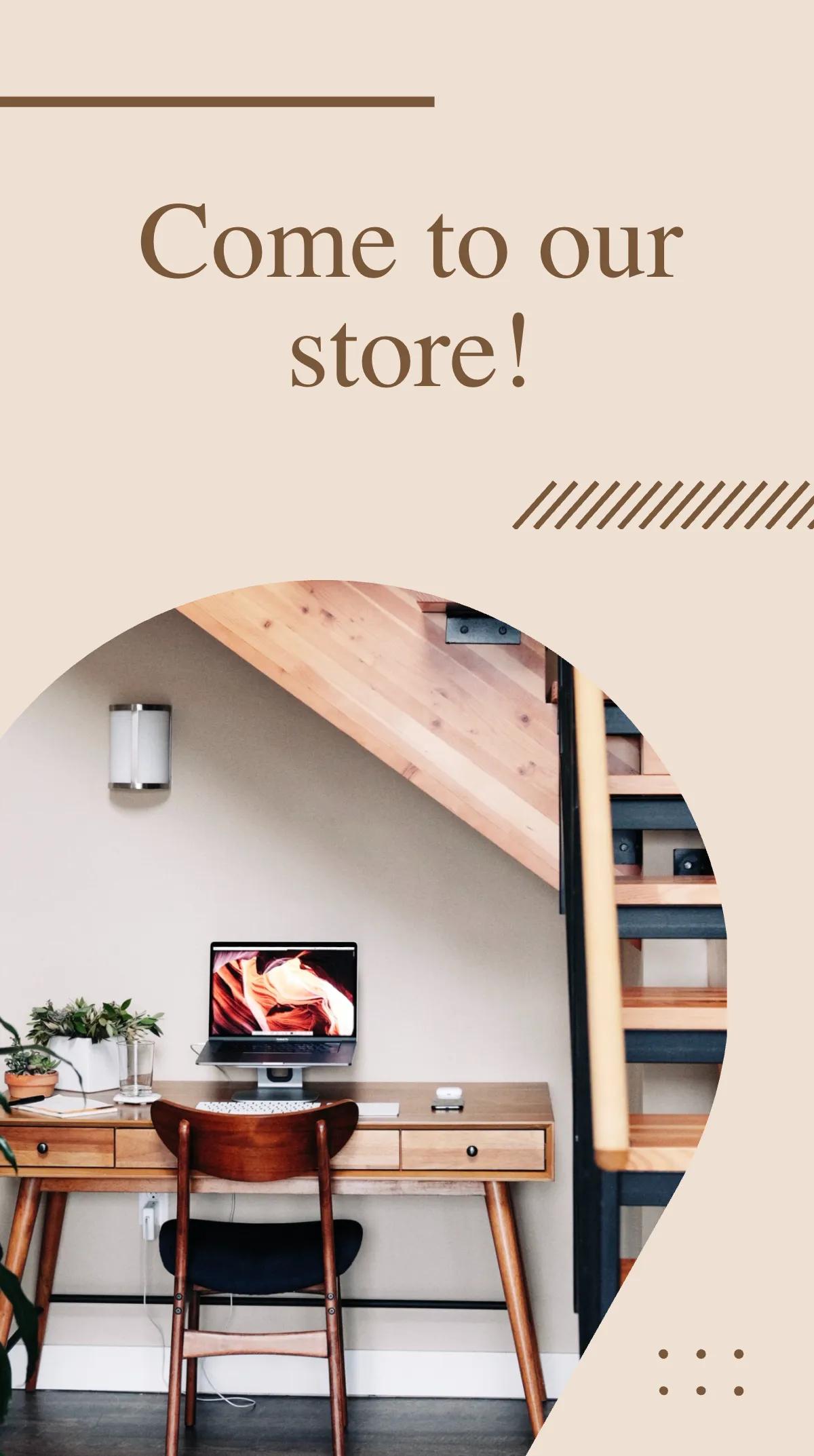 Free Wood Furniture Instagram Story Template to Edit Online
