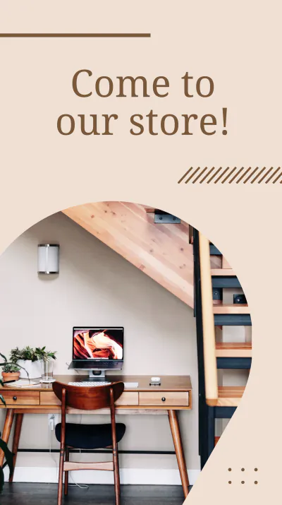 Free Wood Furniture Instagram Story Template to Edit Online