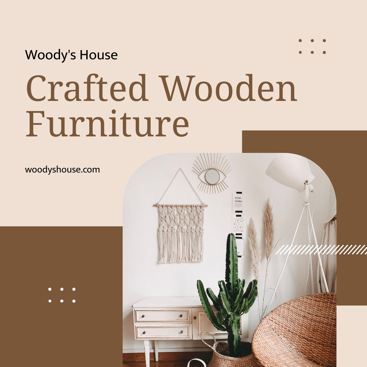 Wood Furniture Linkedin Post Template