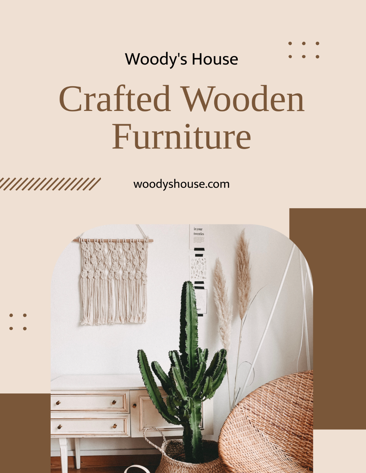 Wood Furniture Flyer Template