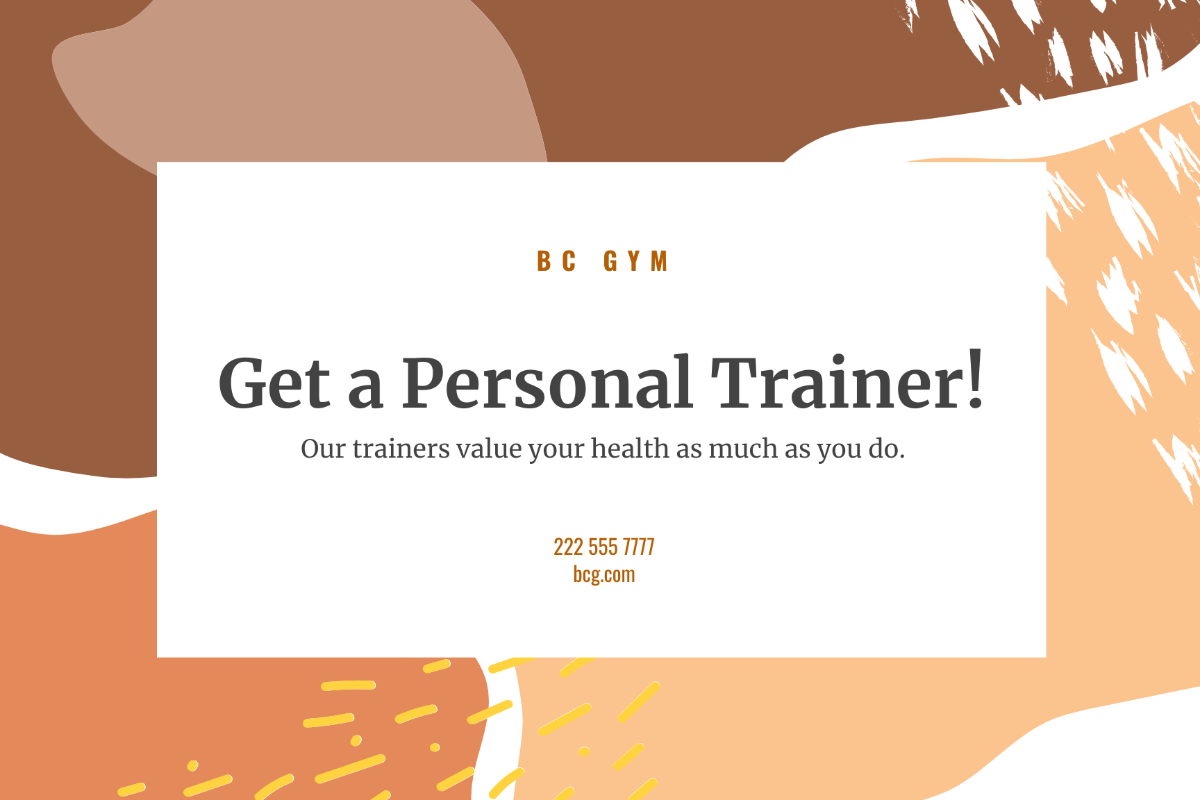 Personal Training Postcard