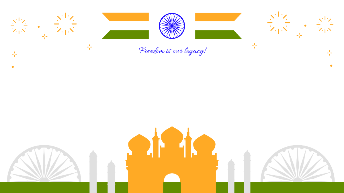 Free Transparent India Independence Day Background Template