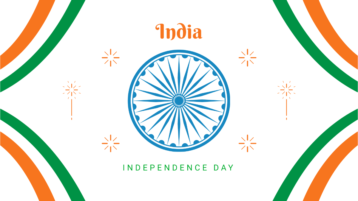 Free Indian Independence Day Greetings Background Template