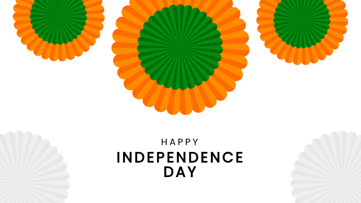 Indian Independence Day Wishes Background Template