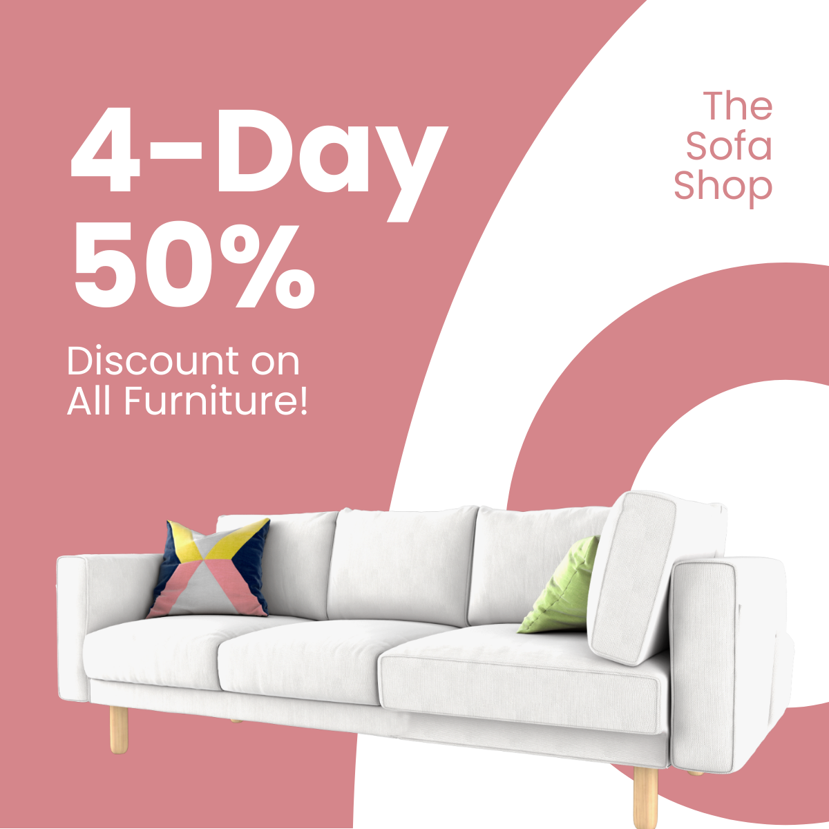 Furniture Sale Promotion Linkedin Post Template