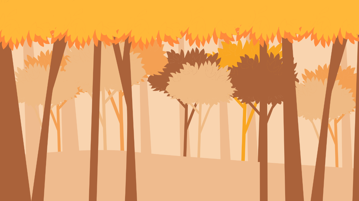 Free Autumn Forest Background Template