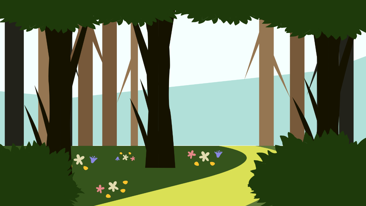 Spring Forest Background Template