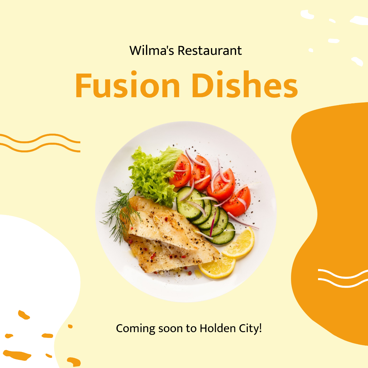 Restaurant Coming Soon Instagram Post Template - Edit Online & Download