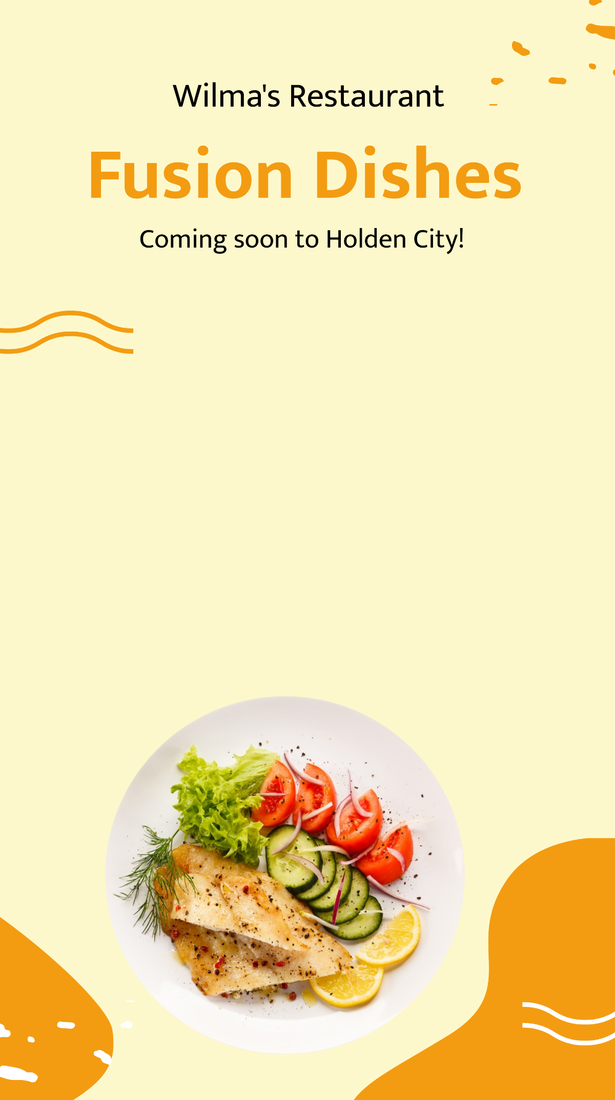 Free Restaurant Coming Soon Snapchat Geofilter Template