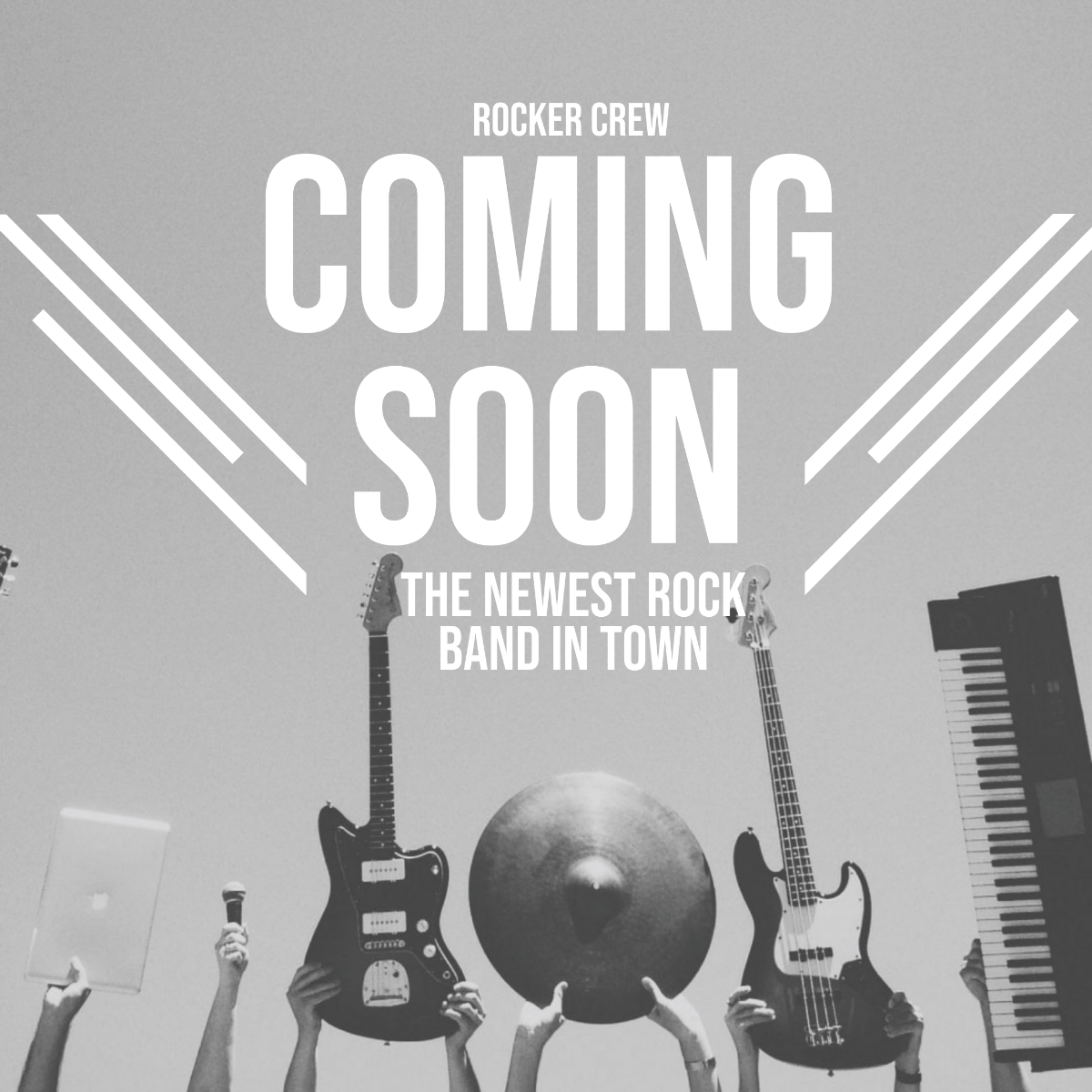 Band Coming Soon Instagram Post Template