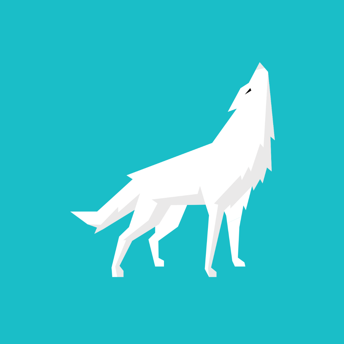 Free White Wolf clipart Template