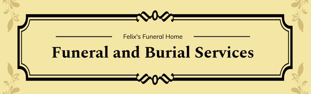 Funeral LinkedIn Career Cover Photo Template