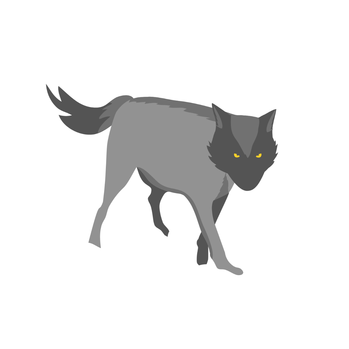 Free Wild Wolf clipart Template