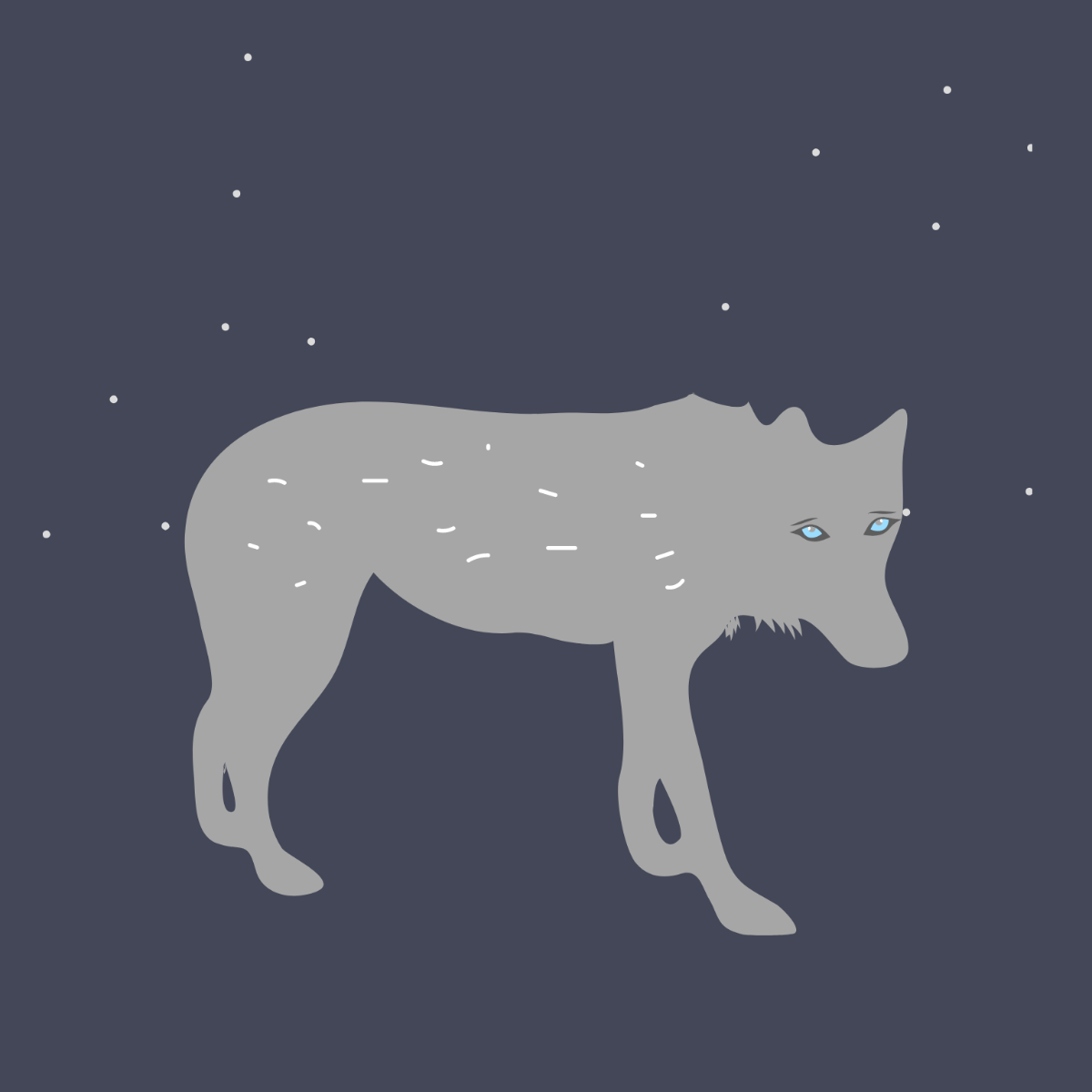 Snow Wolf clipart Template - Edit Online & Download