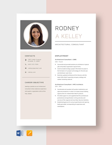 9+ Architectural Resume Templates - Free Downloads | Template.net