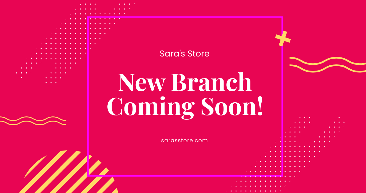 Store Coming Soon Facebook Post Template