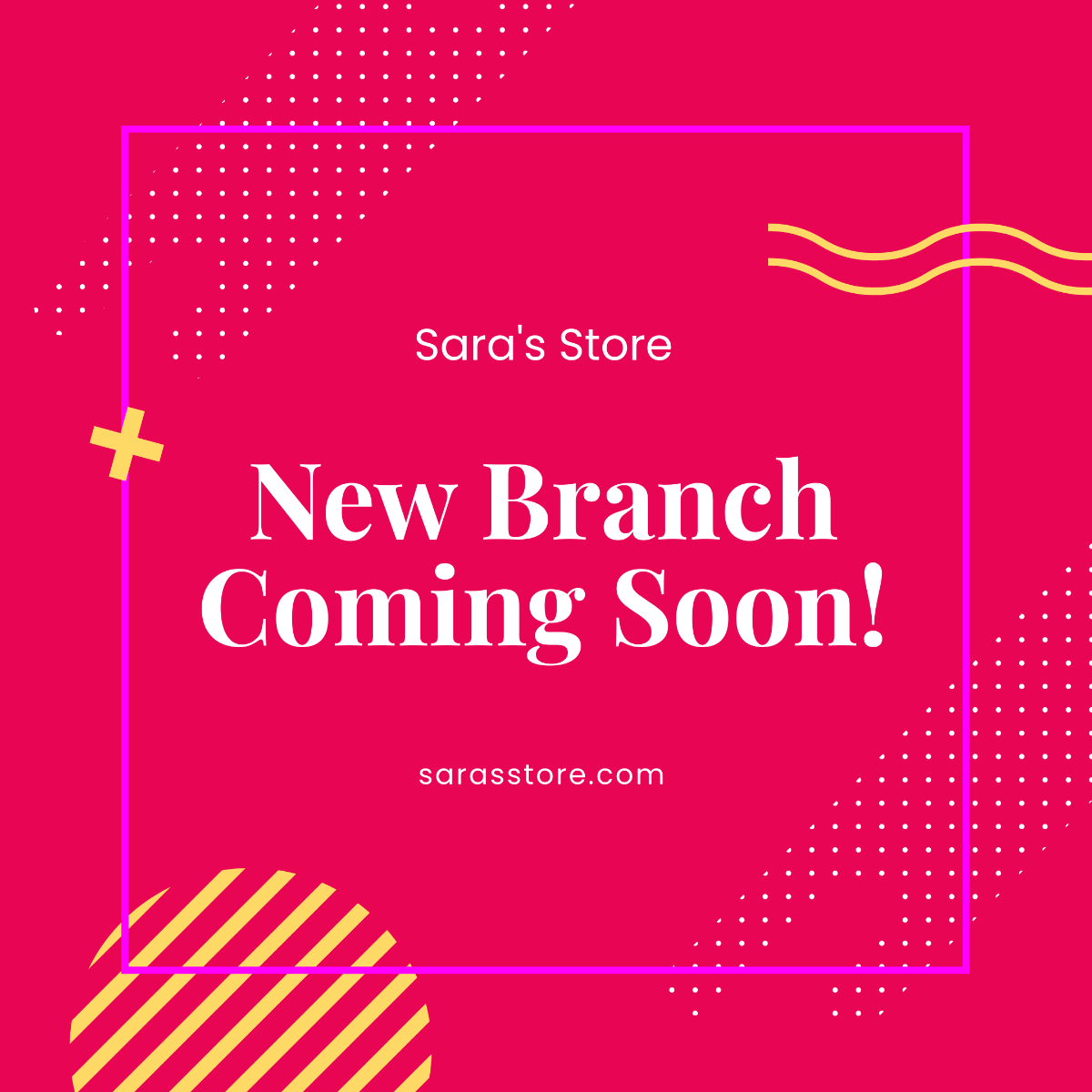 Store Coming Soon Instagram Post