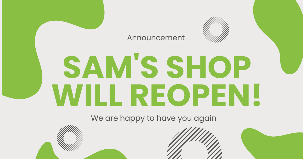 Free Reopening Announcement Facebook Post Template