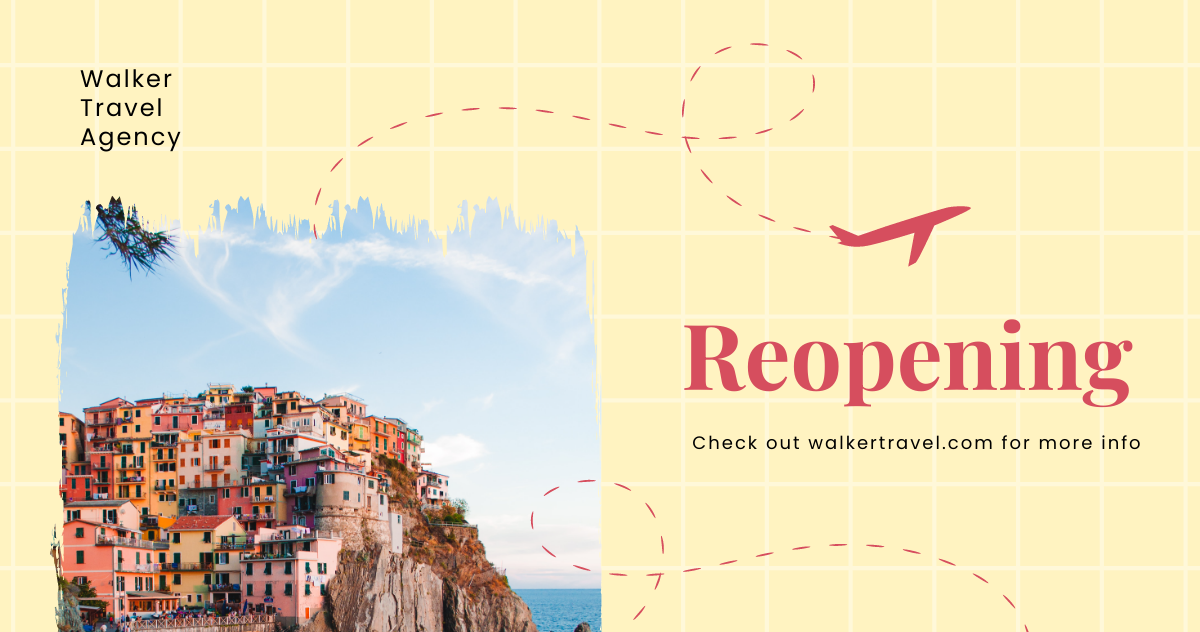Travel Agency Reopening Facebook Post Template