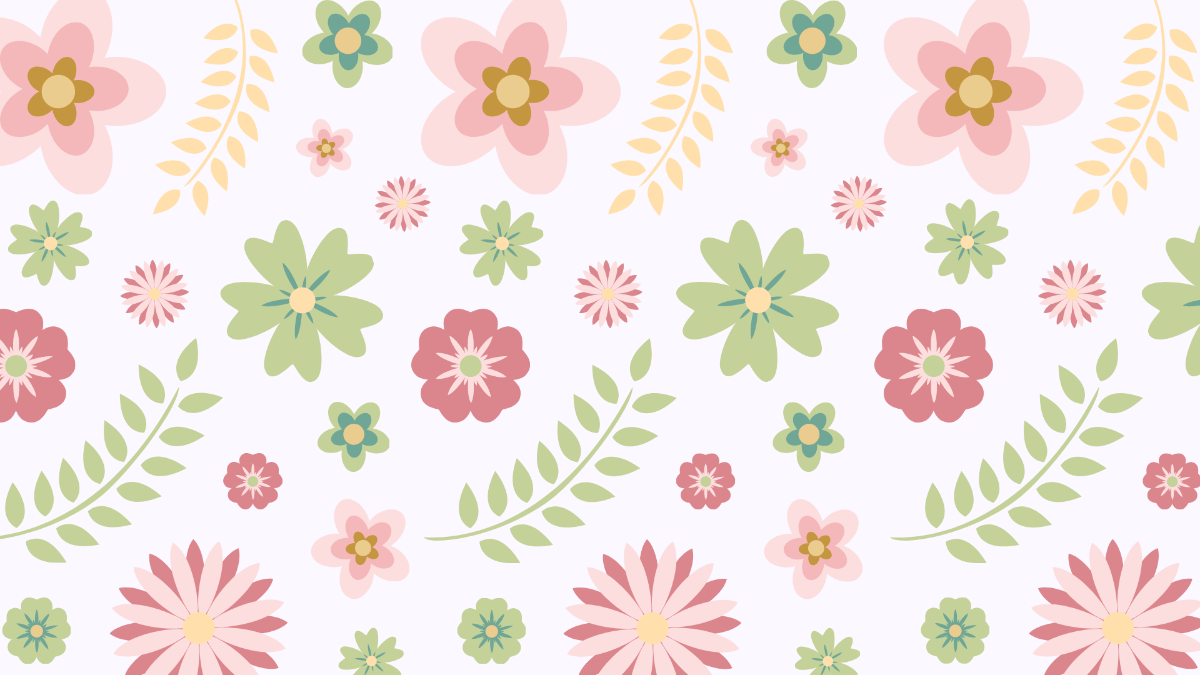 Floral Computer Background Template