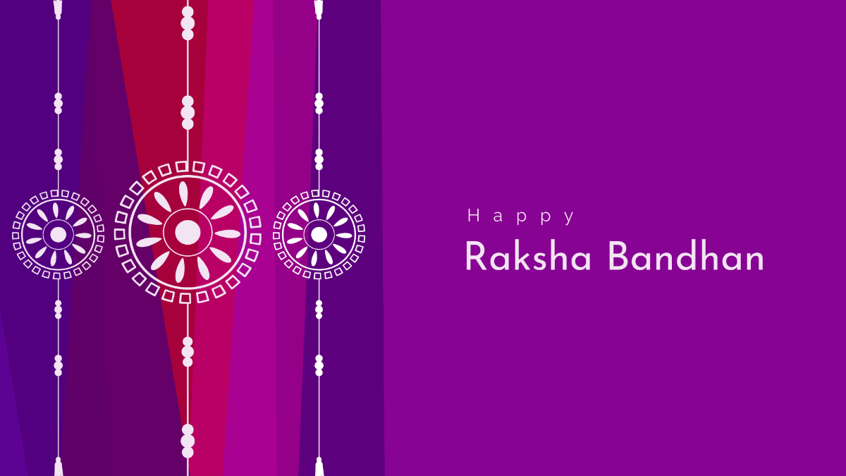 Raksha Bandhan Banner Background Template