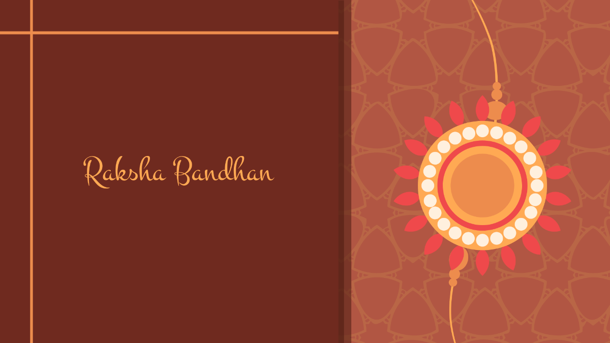 Raksha Bandhan Card Background Template
