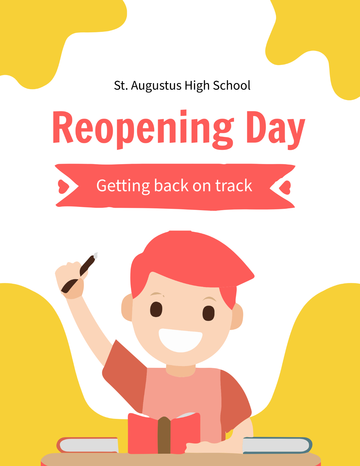 School Reopening Flyer Template - Edit Online & Download