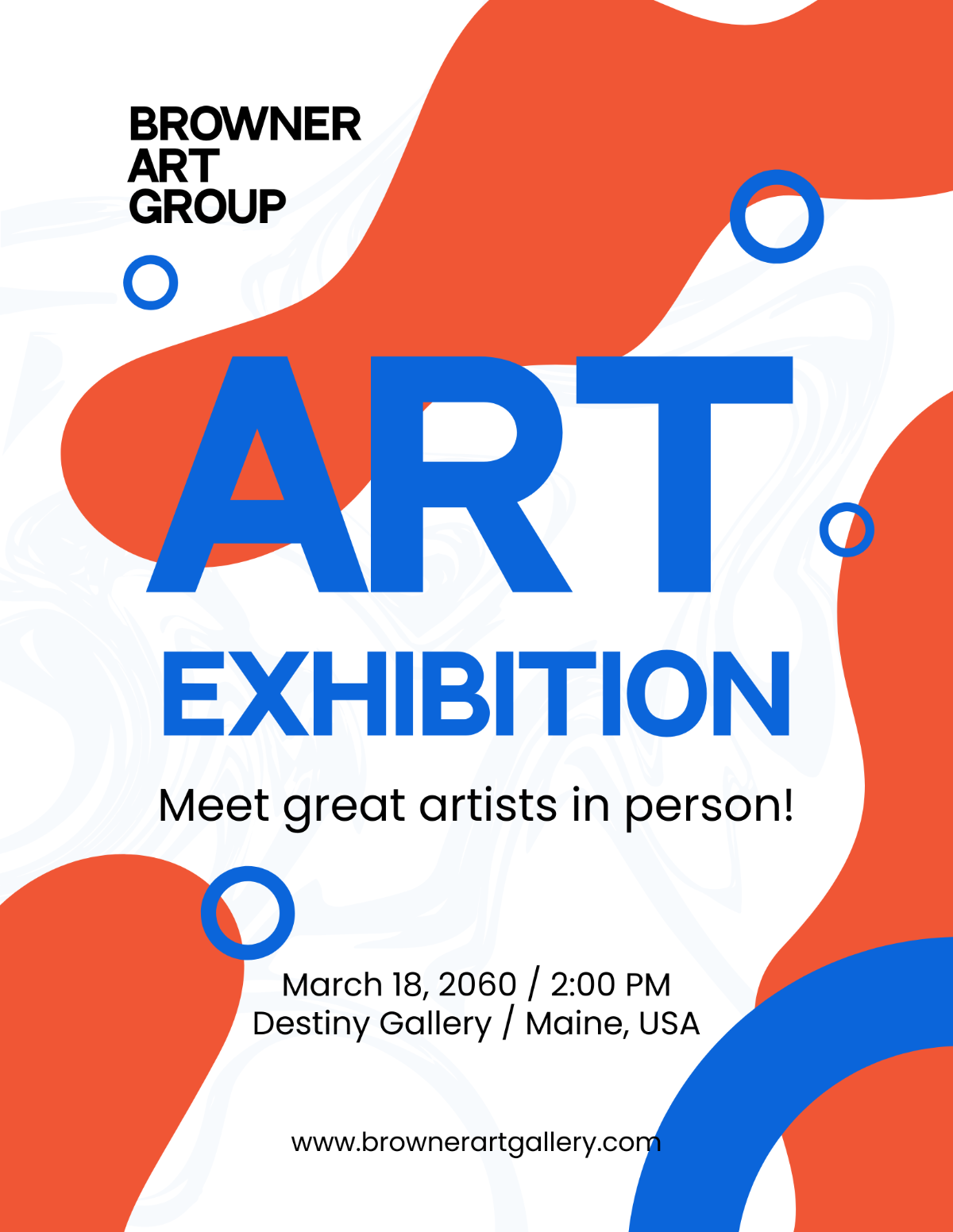 Free Art Exhibition Flyer Template