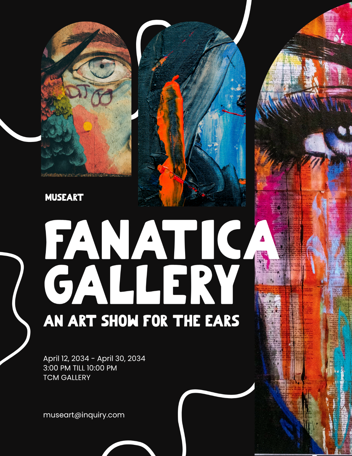 Art Show Flyer Template - Edit Online & Download