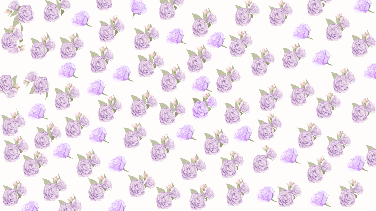 Pastel Purple Floral Background Template