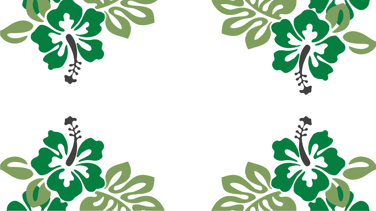 Free Green Floral Pattern Background Template
