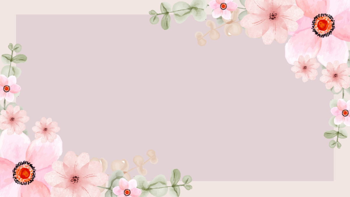Pink Vintage Floral Background Template