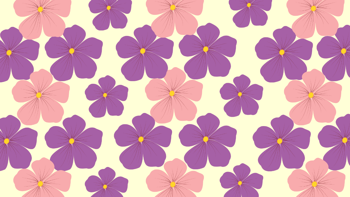 Pink Purple Floral Background Template