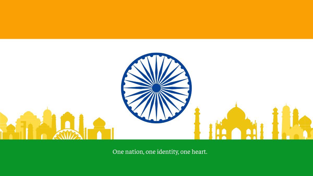 Free Simple India Independence Day Background Template