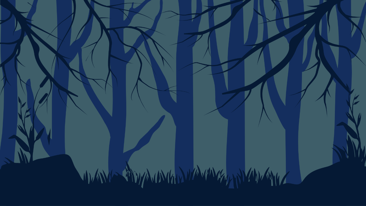 Free Horror Forest Background Template