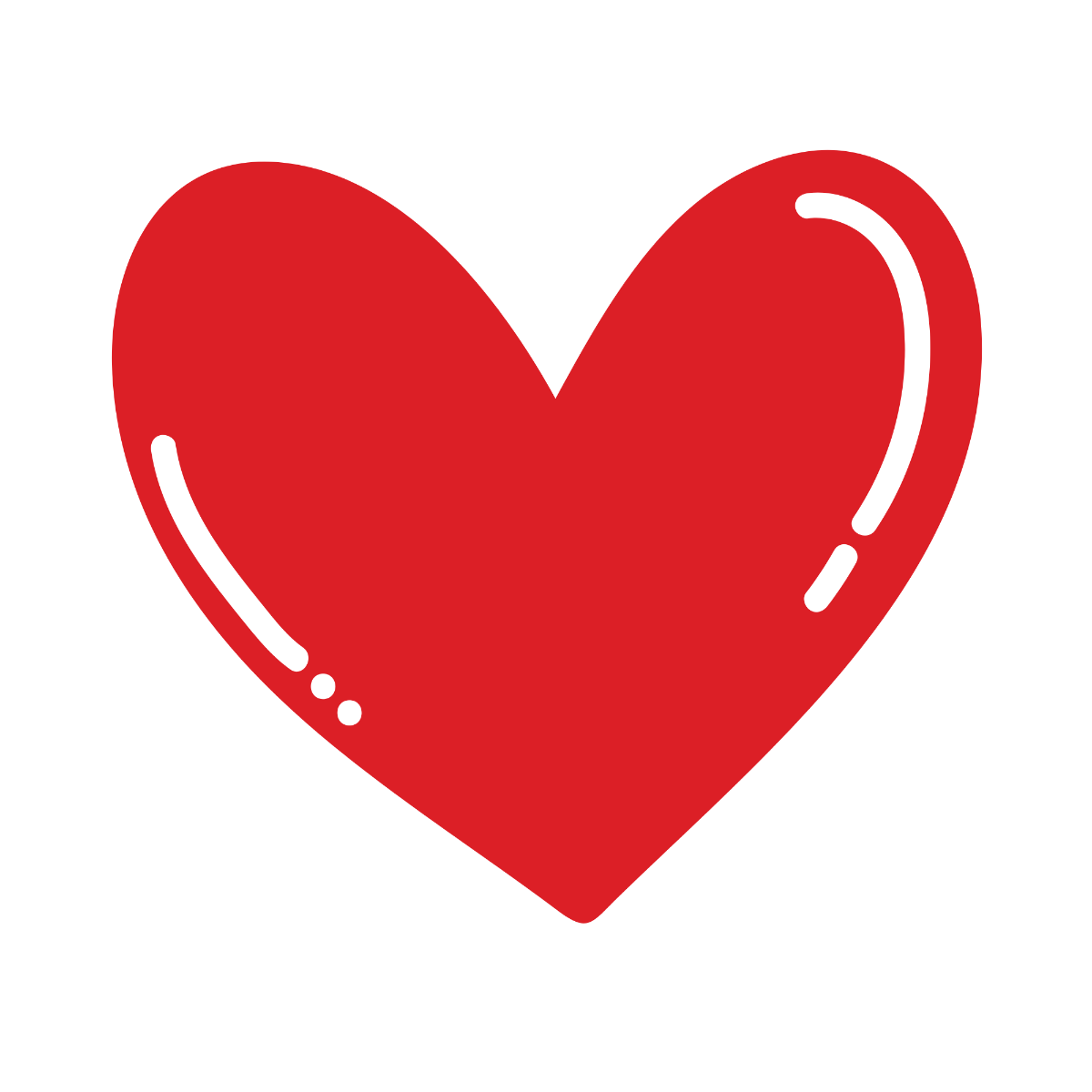 Red Heart Vector Template