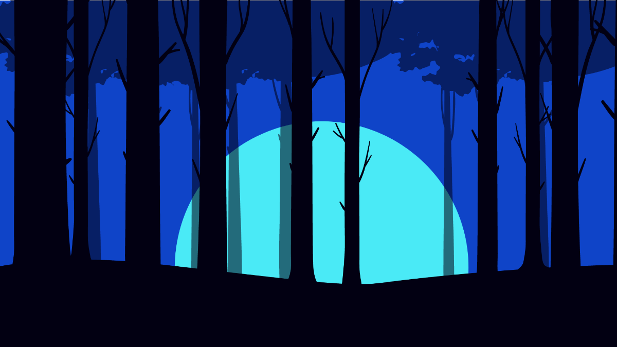 Blue Forest Background Template